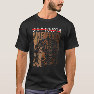 Juneteenth Flag Blm Afro Women June 19 1865 Africa T-Shirt