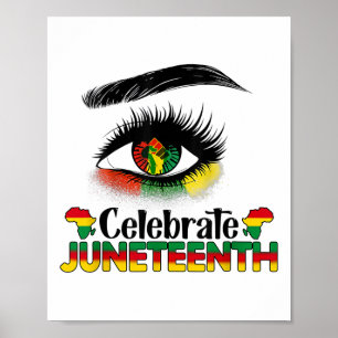 Juneteenth For Women Kids Men Black History Month Poster