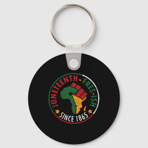 Juneteenth Free-ish Since 1865 2  Key Ring