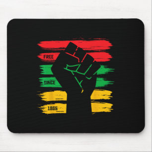 Juneteenth Free Since 1865 Black History Freedom F Mouse Mat