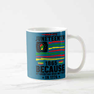 Juneteenth freedom 1865 rights african black pride coffee mug