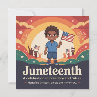 Juneteenth Freedom Boy Card