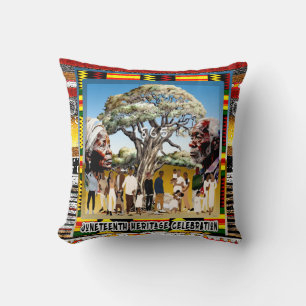 Juneteenth • Freedom Celebration Throw Pillow