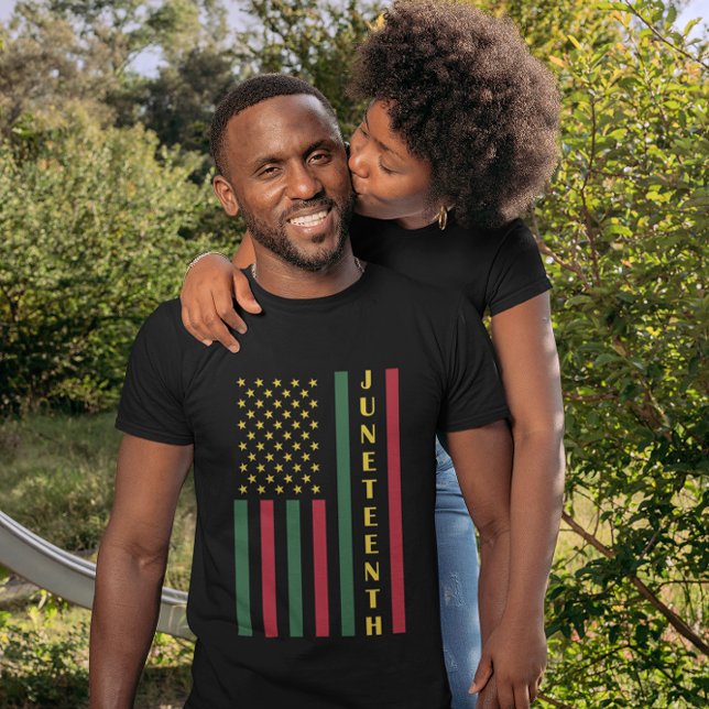 Juneteenth Freedom Celebration USA American Flag T-Shirt (Creator Uploaded)