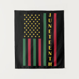 Juneteenth Freedom Celebration USA American Flag Tapestry