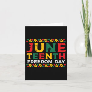 Juneteenth Freedom Day African American Women Kids Card