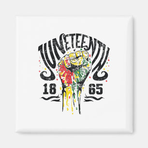 Juneteenth Freedom Day Afro African American June Magnet