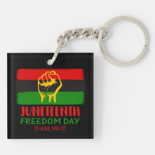 Juneteenth Freedom Day Black History Key Ring