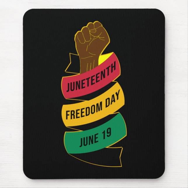 Juneteenth Freedom Day Black History Mouse Mat (Front)