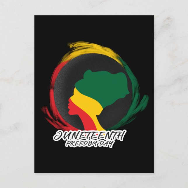 Juneteenth Freedom Day Black History  Postcard (Front)