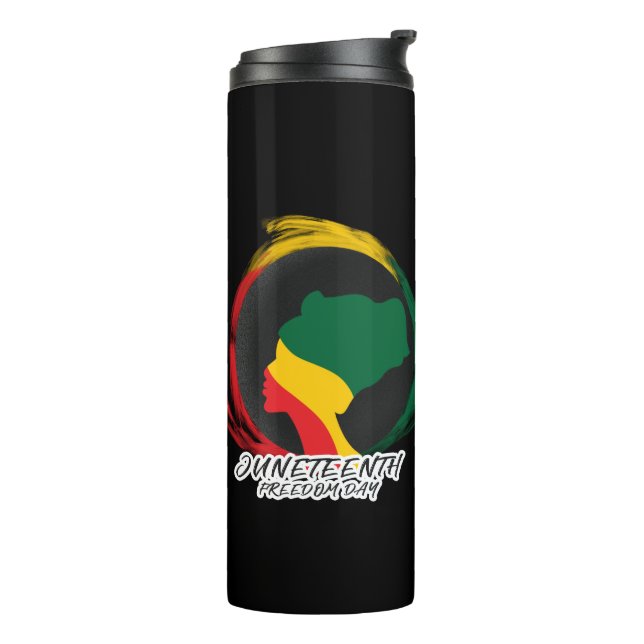 Juneteenth Freedom Day Black History   Thermal Tumbler (Rotated Left)