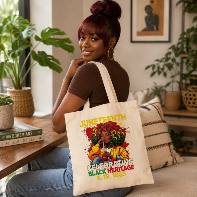 Juneteenth Freedom Day Celebrating Black History Tote Bag (Creator Uploaded)
