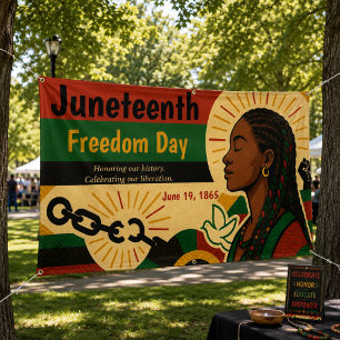 Juneteenth Freedom Day Emancipation Celebration Banner