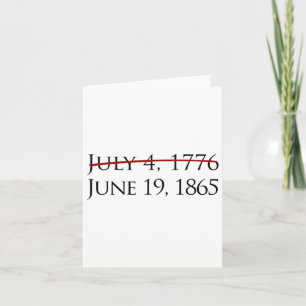 Juneteenth Freedom Day June 19 Card