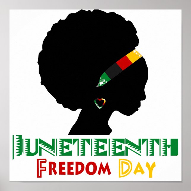 Juneteenth Freedom Day Poster (Front)