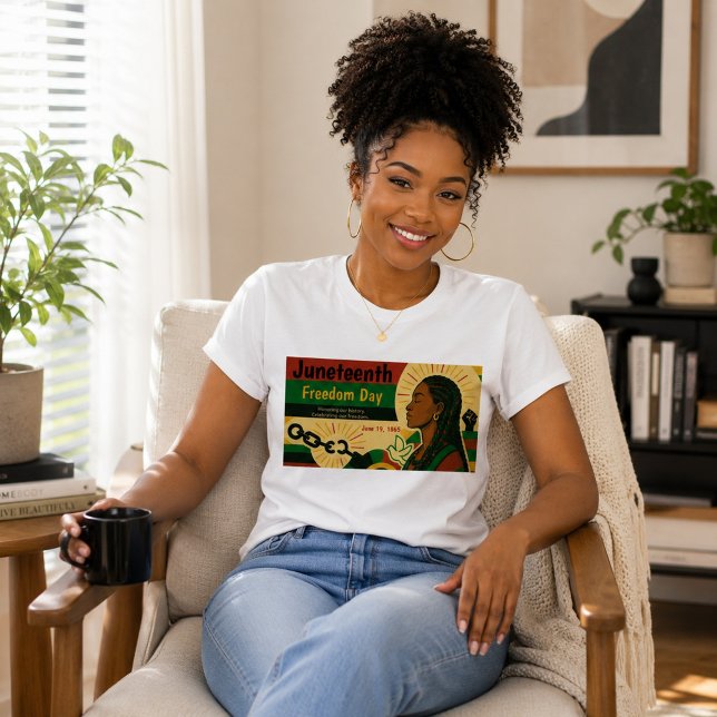 Juneteenth Freedom Declaration Double-Sided Design T-Shirt (Creator Uploaded)
