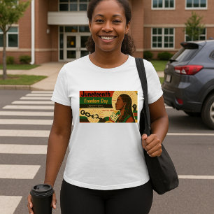 Juneteenth Freedom Declaration Double-Sided Design T-Shirt