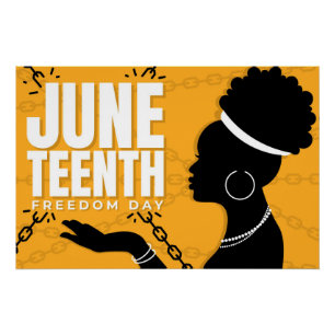 Juneteenth Freedom Glossy Poster