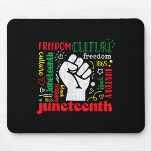 Juneteenth Freedom - June 19th 1865 African Afro H Mouse Mat
