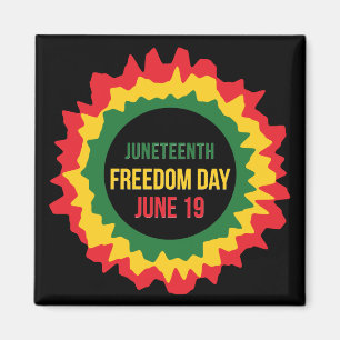Juneteenth Freedom Liberation June 19th   Magnet