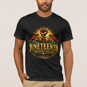 Juneteenth Freedom Lives On Broken Chains T-Shirt