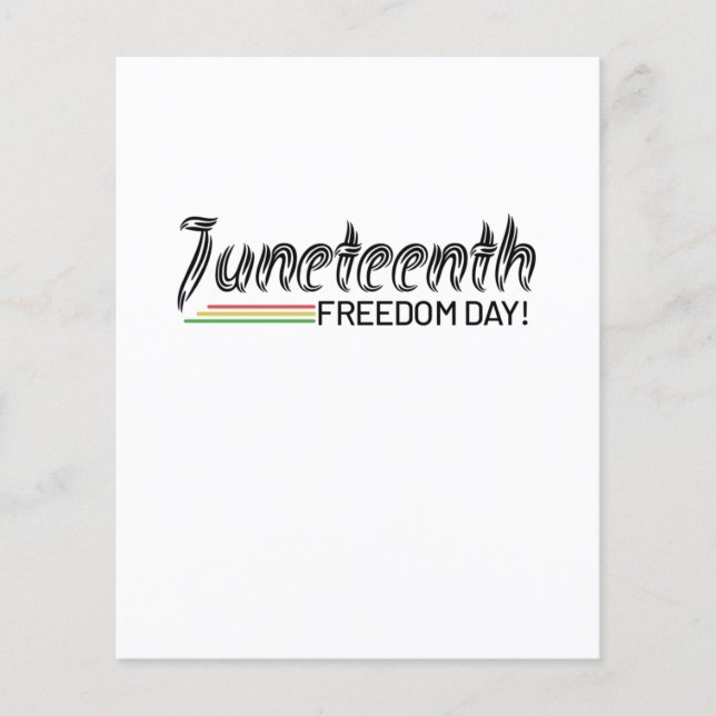 Juneteenth, Freedom of African American. Flyer (Front)