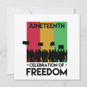 Juneteenth, Freedom of African American. Holiday Card