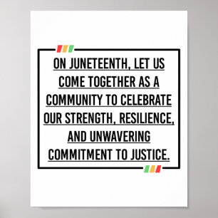 Juneteenth, Freedom of African American. Poster