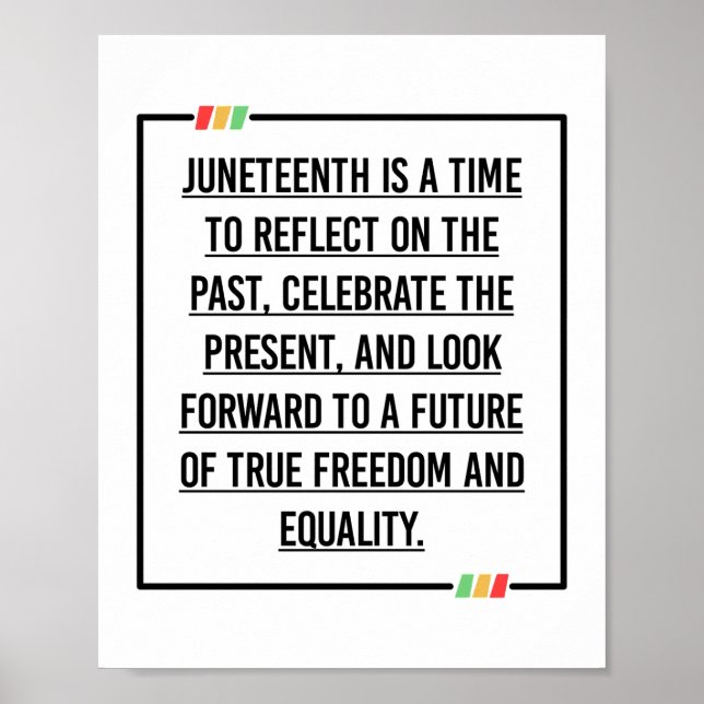Juneteenth, Freedom of African American. Poster (Front)