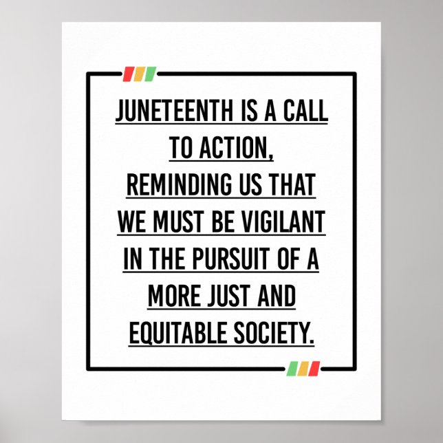 Juneteenth, Freedom of African American. Poster (Front)