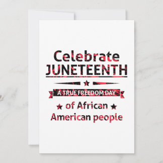 Juneteenth, Freedom of African American. Save The Date