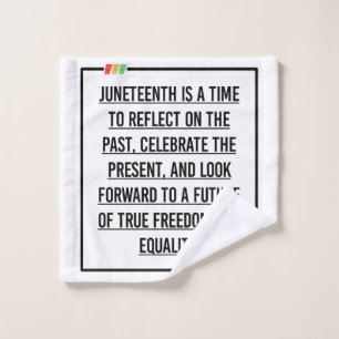 Juneteenth, Freedom of African American. Wash Cloth