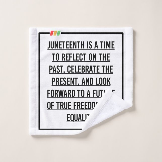 Juneteenth, Freedom of African American. Wash Cloth (Wash Cloth)