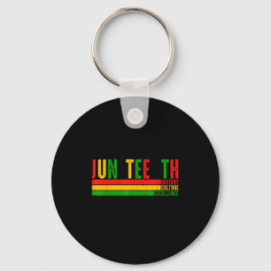 Juneteenth funny black pride african american key ring