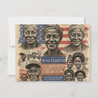  Juneteenth–Generations of Strength and Love Postcard