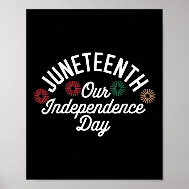 Juneteenth Graphic Tees For Our Independence Day C Poster (Front)