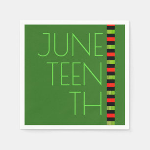 Juneteenth Green Celebration Napkins