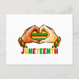 Juneteenth Heart  Holiday Postcard