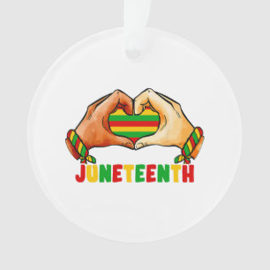 Juneteenth Heart Juneteenth Heart Ornament
