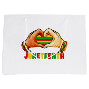Juneteenth Heart  Large Gift Bag