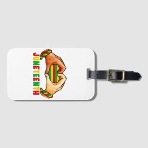 Juneteenth Heart  Luggage Tag