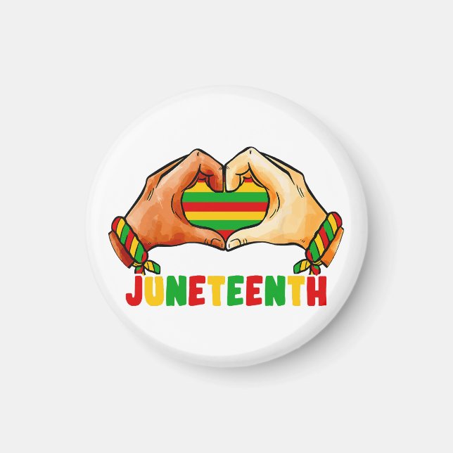 Juneteenth Heart  Magnet (Front)