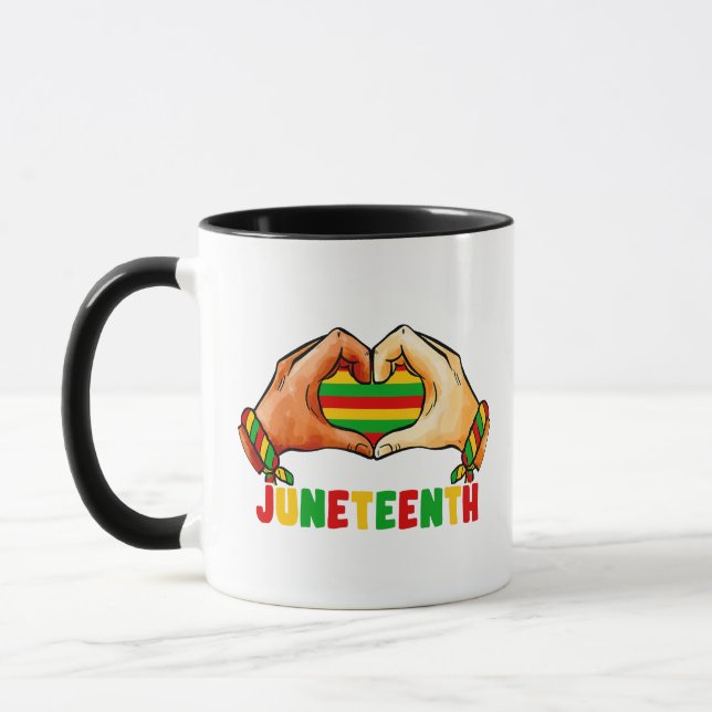 Juneteenth Heart  Mug (Left)