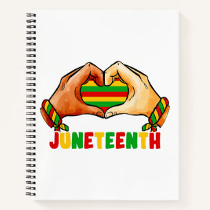 Juneteenth Heart Notebook