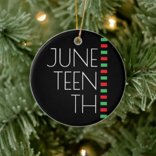 Juneteenth Holiday Ceramic Tree Decoration