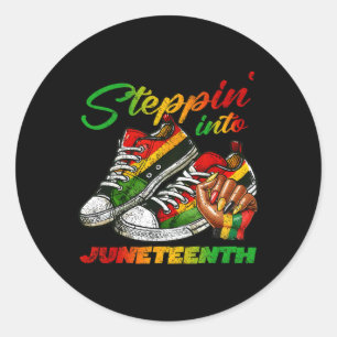 Juneteenth I Am The Storm Black Women Black Histor Classic Round Sticker