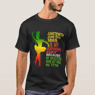 Juneteenth Independence Dancer Black Girl Ballerin T-Shirt