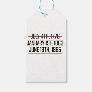 Juneteenth Independence Day Black History Gift Tags