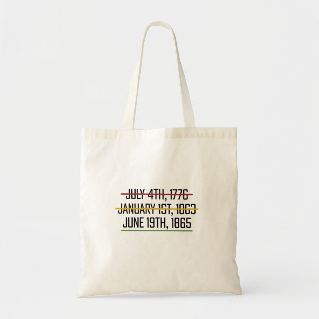Juneteenth Independence Day Black History   Tote Bag (Front)