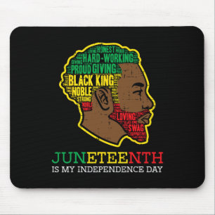 Juneteenth Independence Day Black King Men Boys Ki Mouse Mat